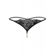 Pearl thong Black