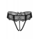 G-string met kanten bandeau Delphine Zwart