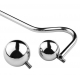 Metal anal hook with Double Ball handle 10cm