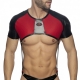 Crop Top Harness with Gladiator Shoulder Straps Black-Red