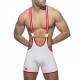 Singlet Tape Wrestling White