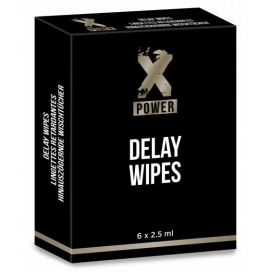 XPOWER Lingetttes retardantes Delay Wipes XPower x6