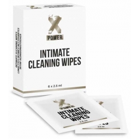 XPOWER Intimate Cleaning Wipes x6 2.5ml