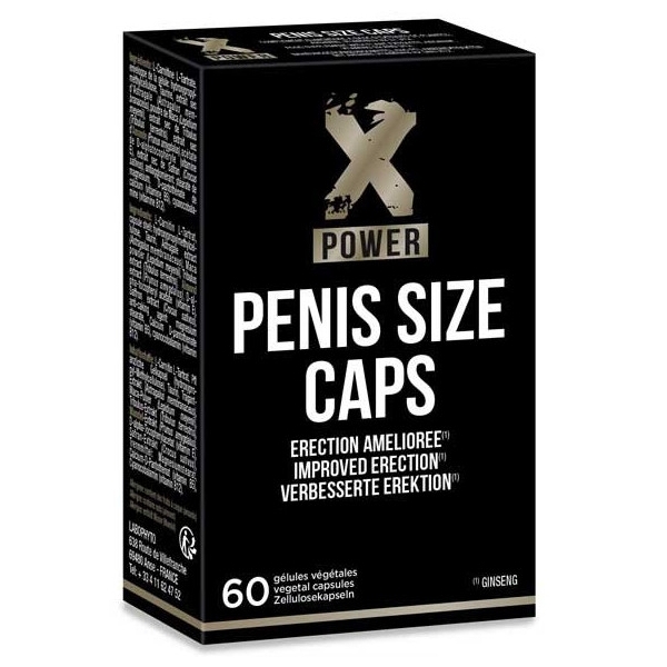 Stimulant d'érection Penis Size Caps XPower 60 Gélules
