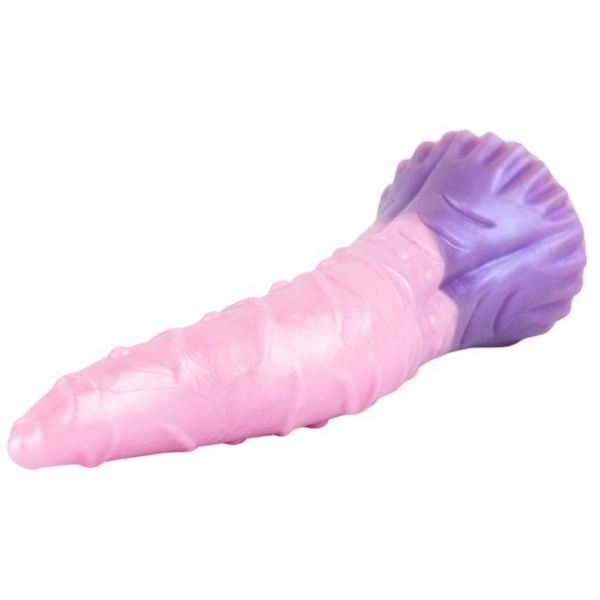 Large Fantasy Silicone Beaded Tongue Dildo