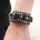 Pulsera Negro Oscuro Nacarado