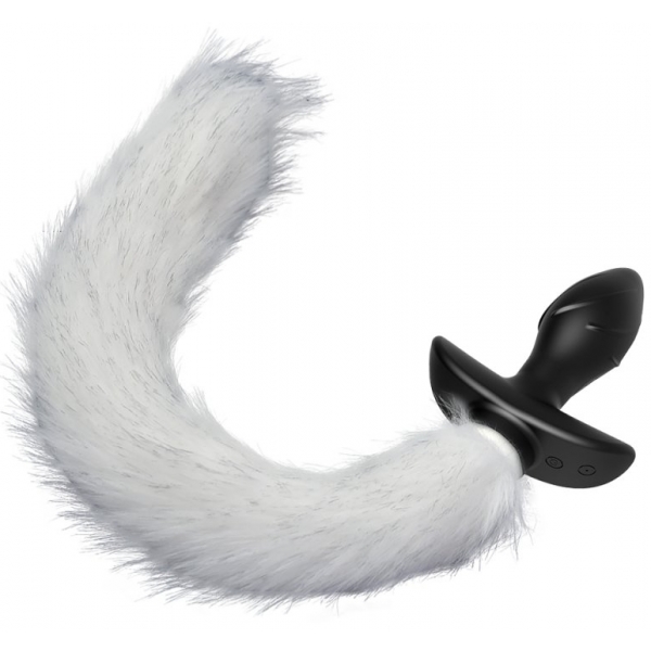 Vibrating Fox Tail Plug Vibrator