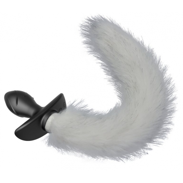 Vibrating Fox Tail Plug Vibrator