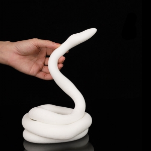 Deepleasure Ultra Snake lange dildo 120 x 2.7cm Wit