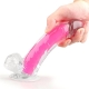 Dildo Color Glow 15 x 4,5cm Rosa