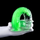 Jelly Mut transparante dildo L 19 x 4,6cm Groen