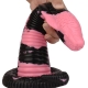 Cobra Snake Consolador M 22 x 6cm Negro-Rosa