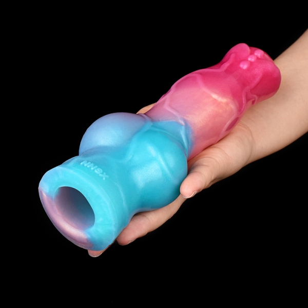 Manicotto per pene Nott Very Dick 18 x 6,5 cm Rosa-Blu