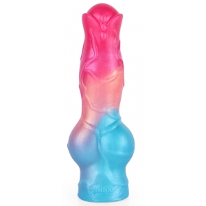 unicorny Penishuls Nott Very Dick 18 x 6,5cm Roze-Blauw