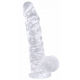 Consolador Dildick XL transparente 19 x 5 cm