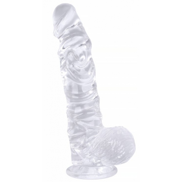 Consolador Dildick XL transparente 19 x 5 cm