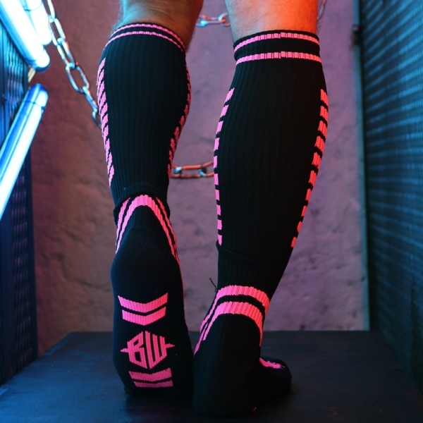 Breedwell Daycrawler High Socks Black-Pink