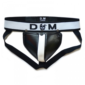 BDSMaster Suspensorio Neo Dungeon Negro-Blanco