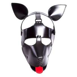 Kinky Puppy Vegan Leather Padded Dog Mask