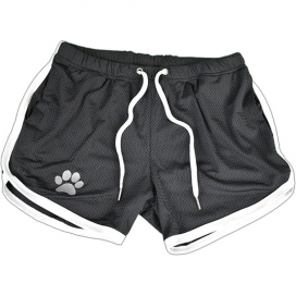 Kinky Puppy Paw Shorts Schwarz-Weiß