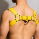 DM Buckle Leather Chest Harness YELLOW