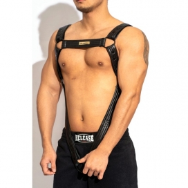 BDSMaster Sexy Harness Simili Black