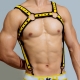 D.M Neoprene Chest Harness with Suspenders YELLOW