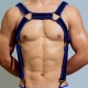 Imbracatura Neo Chest in neoprene nero-blu