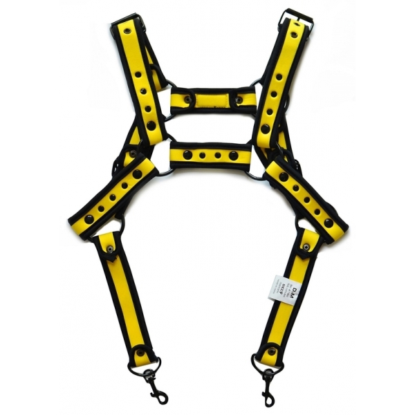 Neoprene Harness Neo Chest Black-Yellow