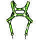 D.M Neoprene Chest Harness with Suspenders GREEN