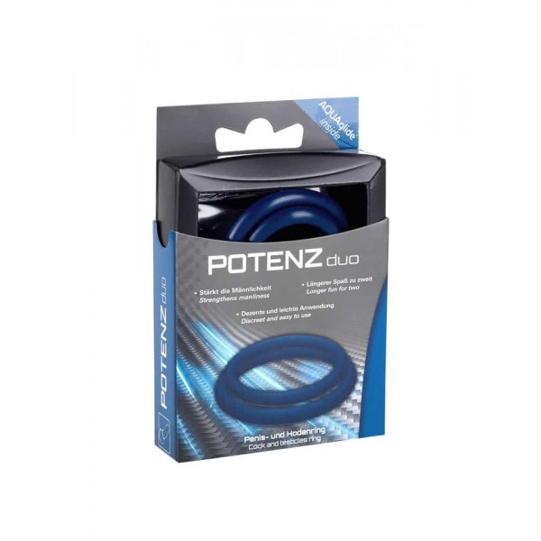 Cockrings x2 Potenz Duo Blue