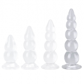 ClearlyHorny Crystal Jellies Anal Delight Butt Plug XL