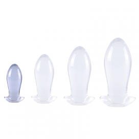 Dragon Egg Transparent PVC Butt Plug S