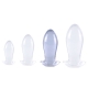 Dragon Egg Transparent PVC Butt Plug L