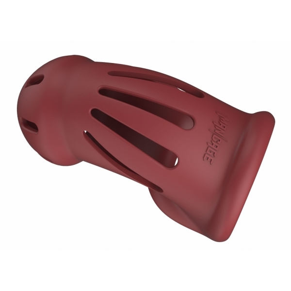 ManCage chastity cage Model 28 - 9.5 x 3.5cm Red