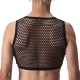 Crop Top Filet Many Preto