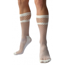 Fishnet Socks Paris White