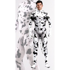 Cosplay Hunde-Overall Dalmatiner Schwarz-Weiß