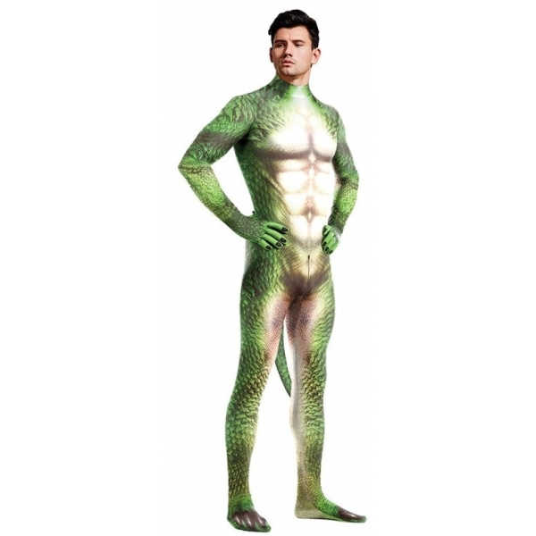 Groene draak Reptiel Cosplay Suit