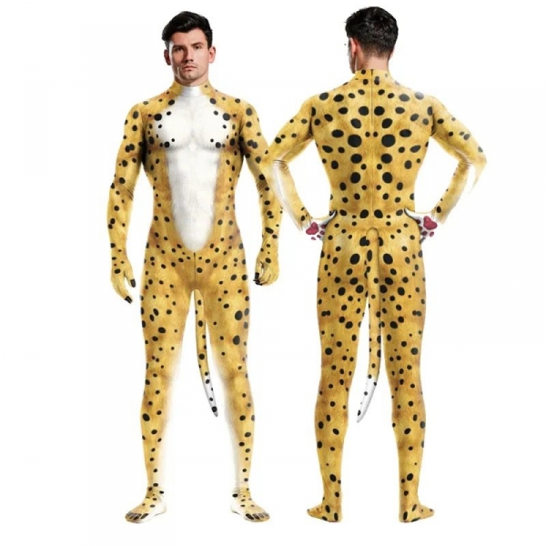 Fato de cosplay amarelo Marsupilami