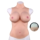 Full bust Realistic breasts Cotton - High neck - E cup