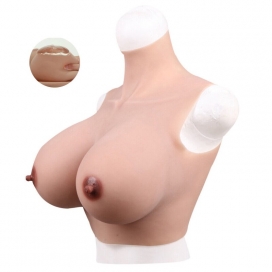 Bust Breast Silicone High neck B cup