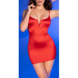 Chilirose Mini Vestido Vestalia Rojo