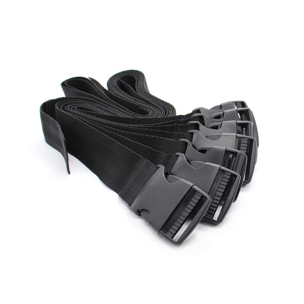 7er-Pack Camisole-Claps-Gurtbänder Schwarz