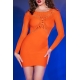 Mini Vestido Crucia Naranja