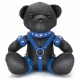 Oso de cuero Bendy The Bdsm Teddy Bear Azul