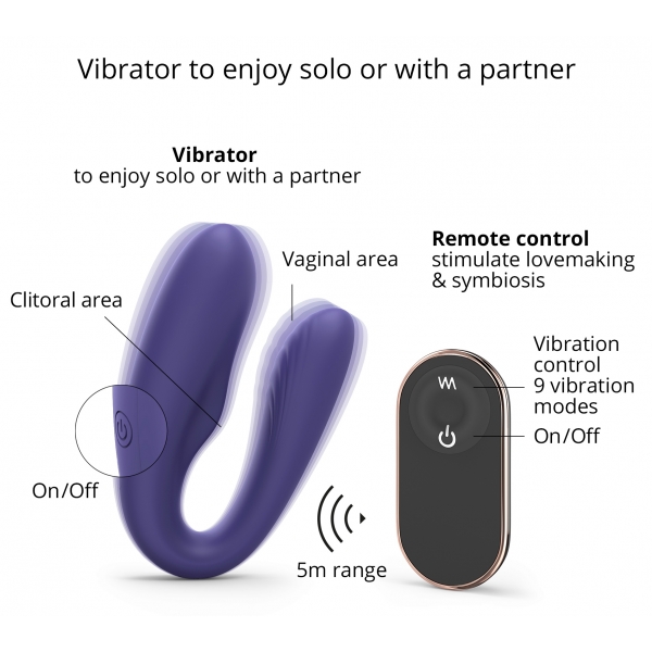 Match Up Love to Love Indigo vibrating couple stimulator