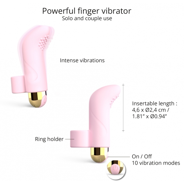Fingervibro Touch Me Love to Love Rose