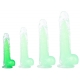 Jelly Dildo With Mutiple Colors Core GREEN XS