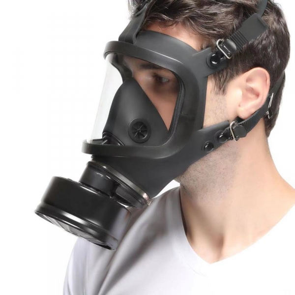 Volledig zwart gasmasker